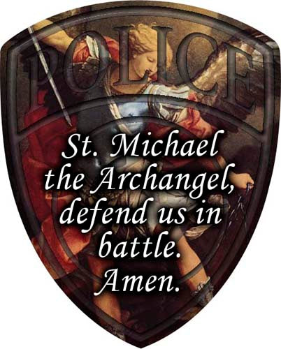 St. Michael Police Visor Clip