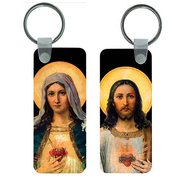 Sacred & Immaculate Hearts Key Ring