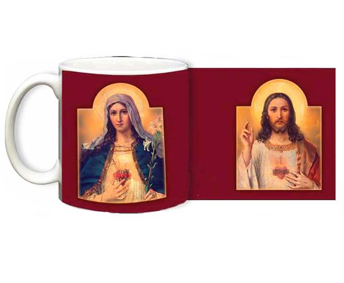 Sacred and Immaculate Heart Ceramic Mug