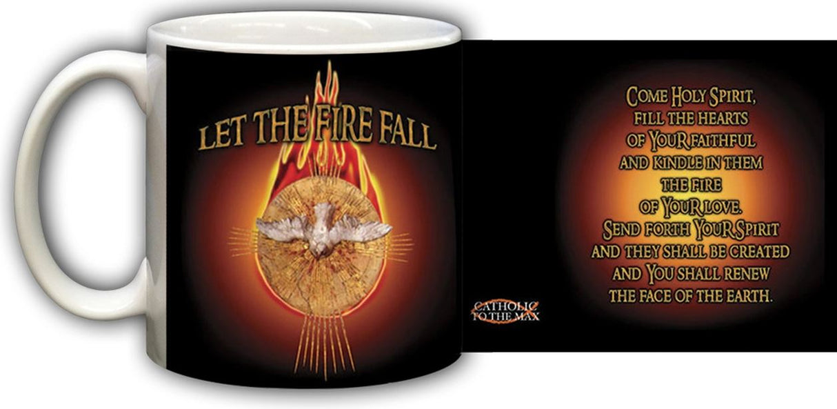 Let the Fire Fall Holy Spirit Black Mug