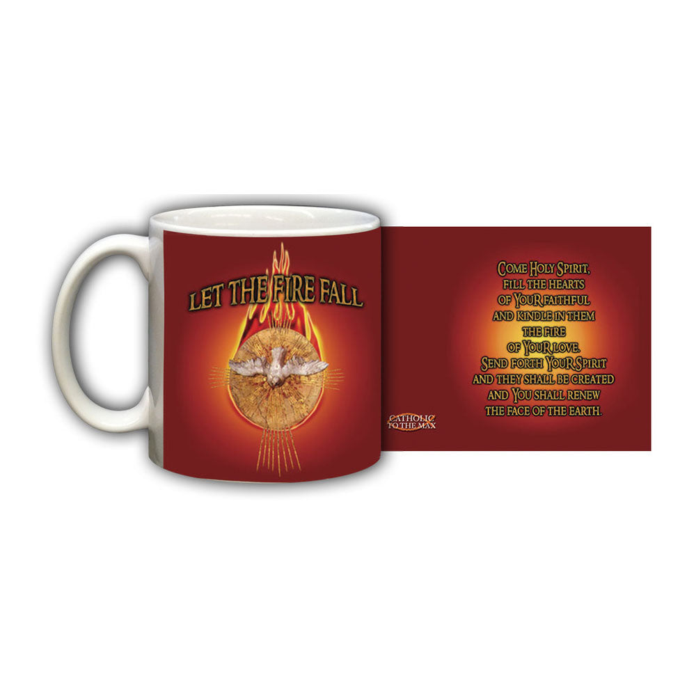 Red Holy Spirit with Fire Ceramic Mug