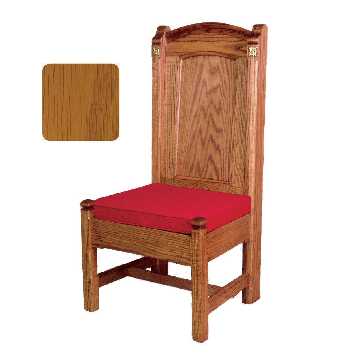 Golden Oak Roman Side Chair with Rosettes 147