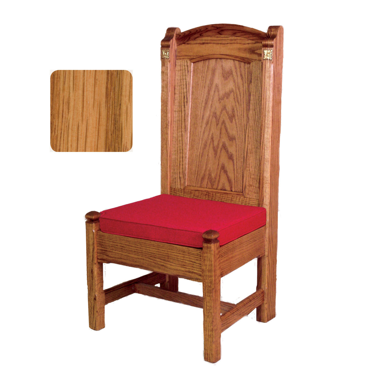 Light Oak Roman Side Chair with Rosettes 147