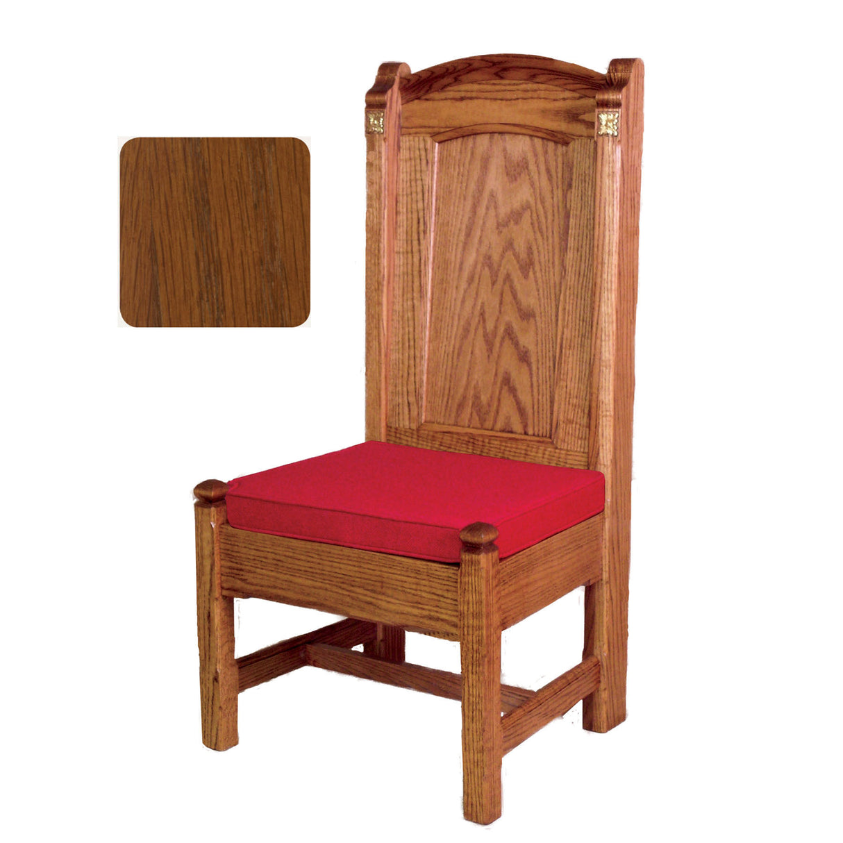 Sienna Finish Roman Side Chair with Rosettes 147