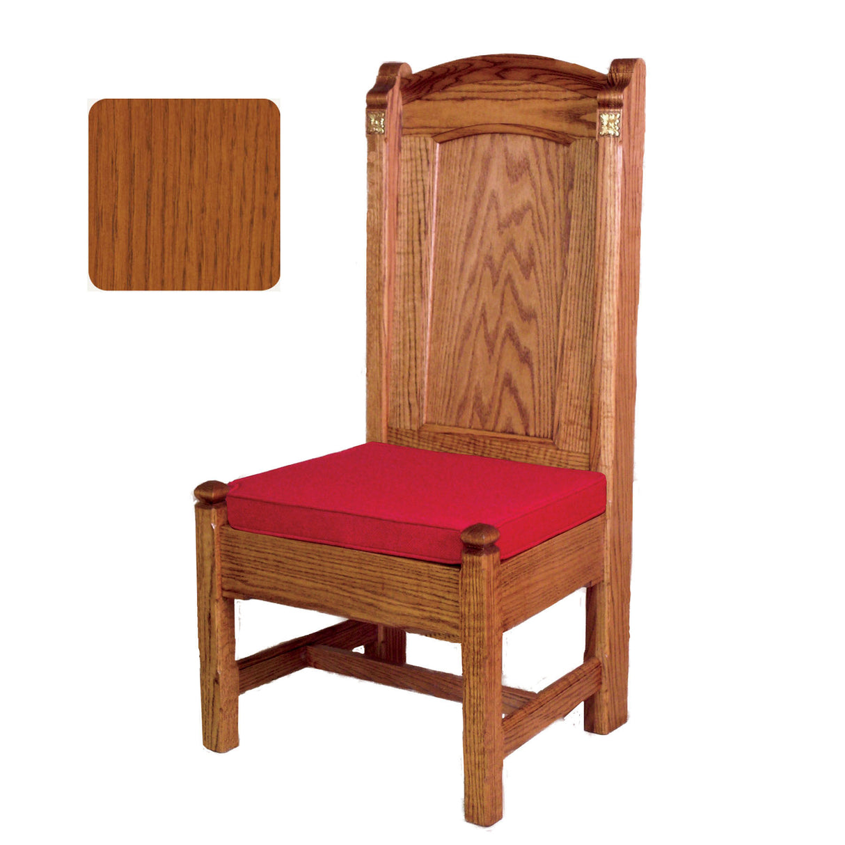 Sunset Finish Roman Side Chair with Rosettes 147