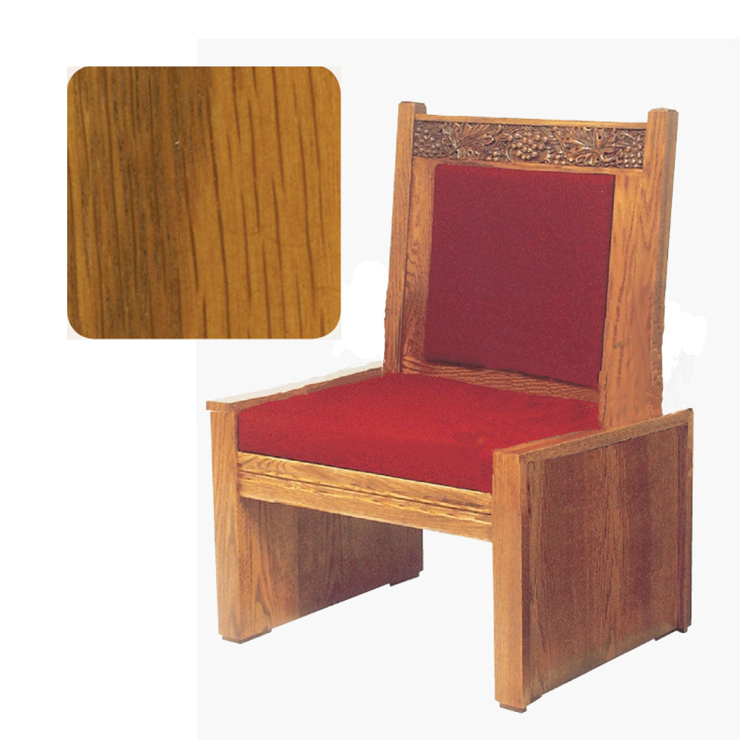 Harvest Oak Side Chair with Vine Decor 684S