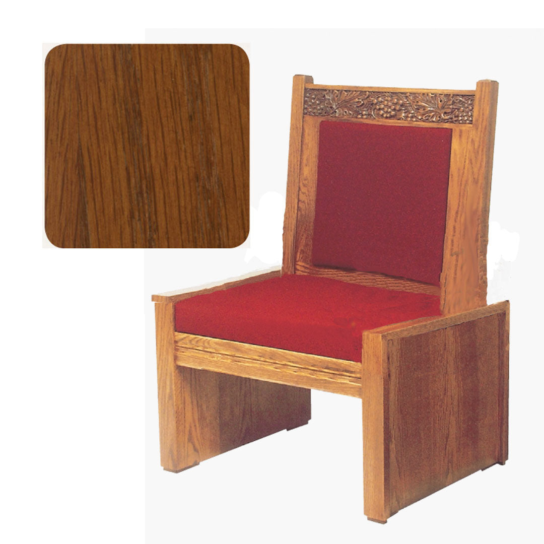 Sienna Finish Side Chair with Vine Decor 684S