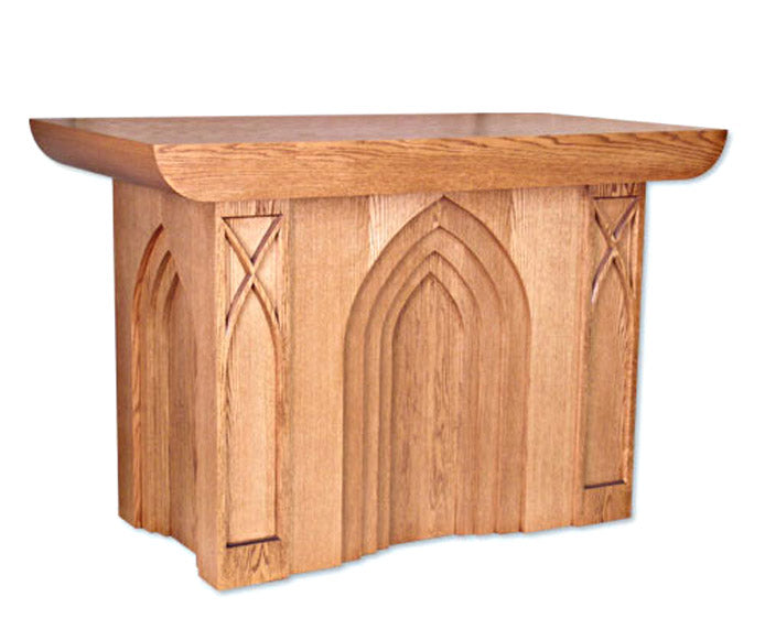 Neo-Gothic Altar with Closed Front 635 in 3 Sizes