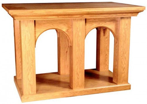 Arched Front Open Base Altar in 3 Sizes 595