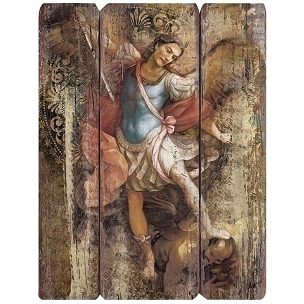 Saint Michael the Archangel Wood Wall Panel no. 66507