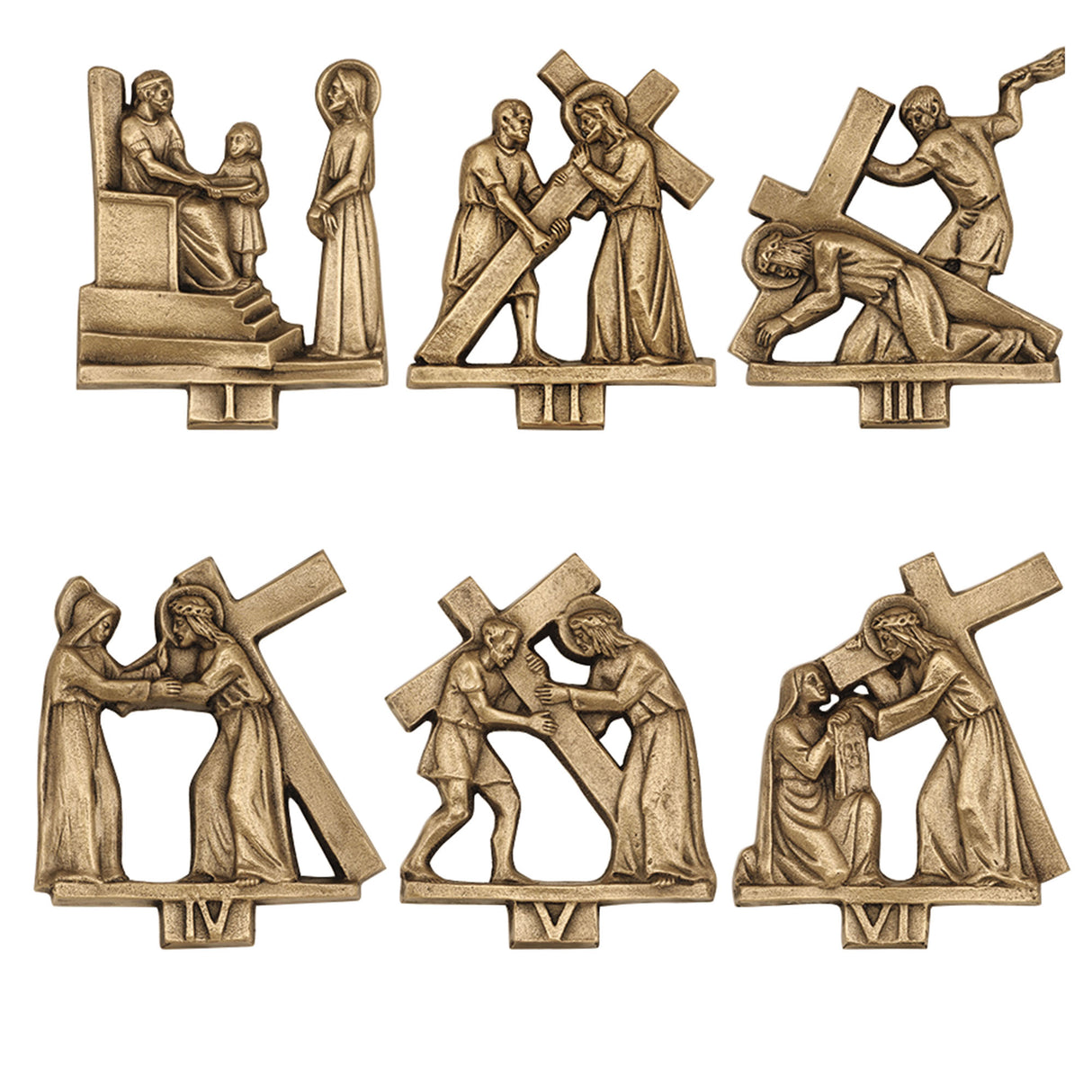14 Stations of the Cross in Bronze K379-B