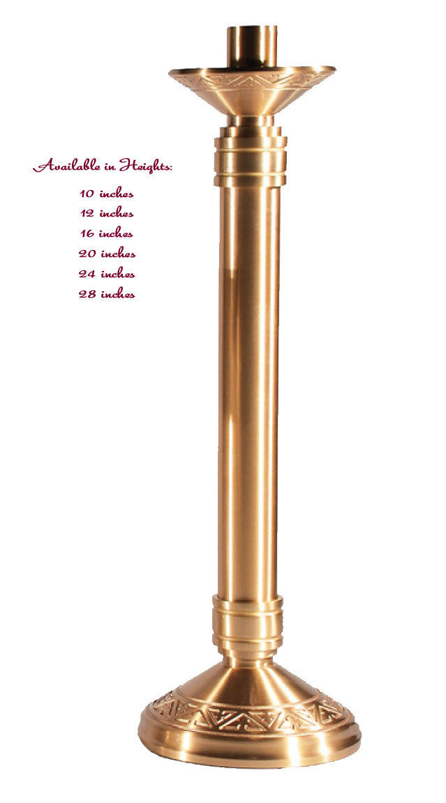 Candlestick with Round Base & Triangular Design 99C40