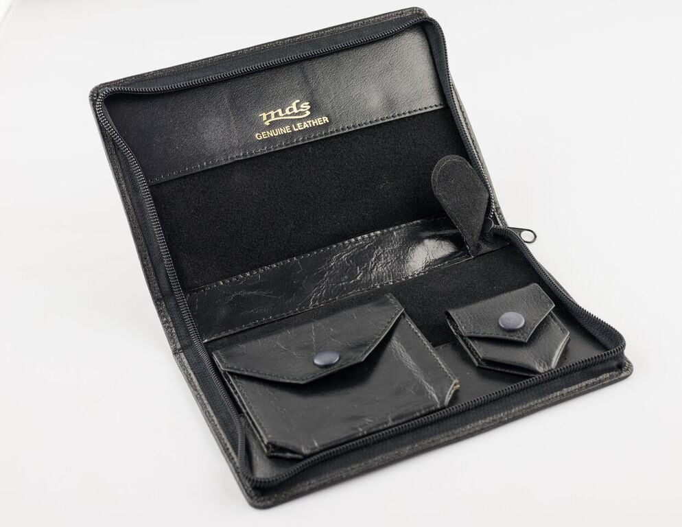 Leather Zipper Sick Call Case