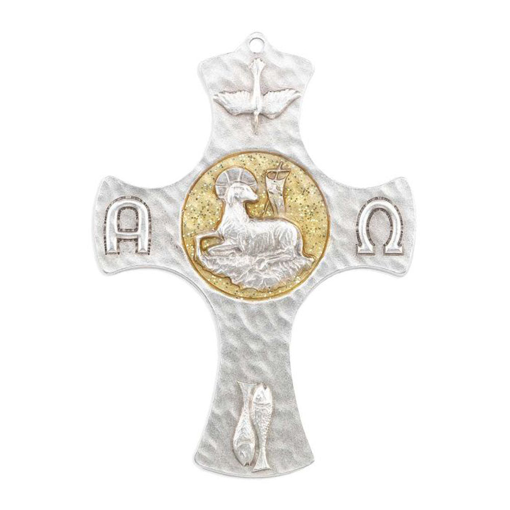 3-5in Extraordinary Minister Cross on Cord with Lamb of God - 699L