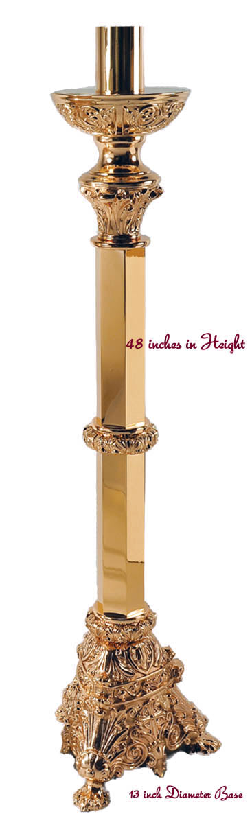 48 inch Baroque Paschal Candle Stand- 21PCS80