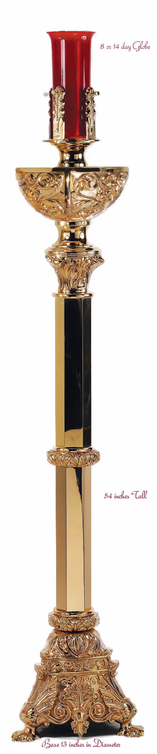 Baroque Standing Sanctuary Lamp - 21SSL80