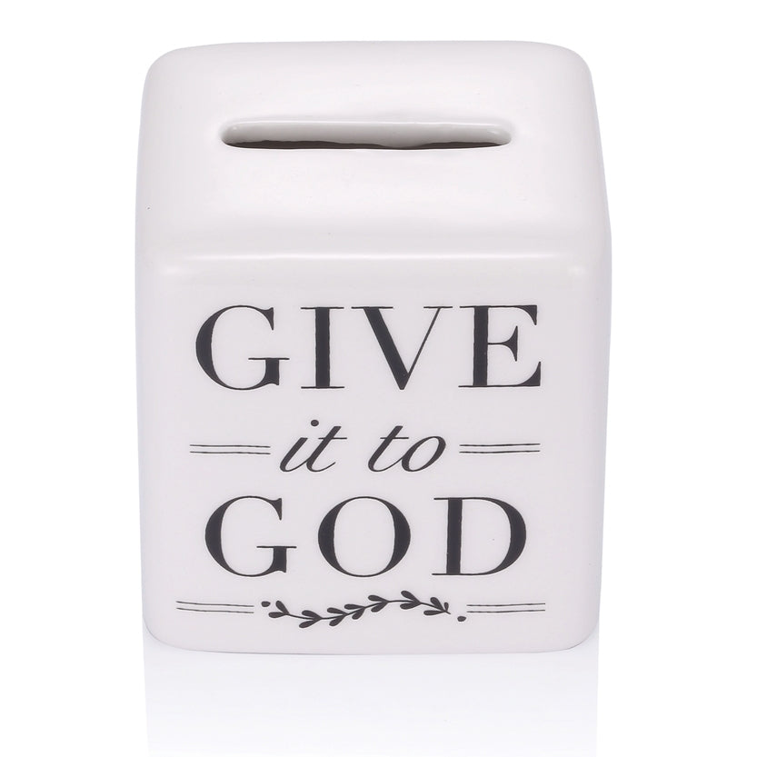 Porcelain Give it to God Prayer Box