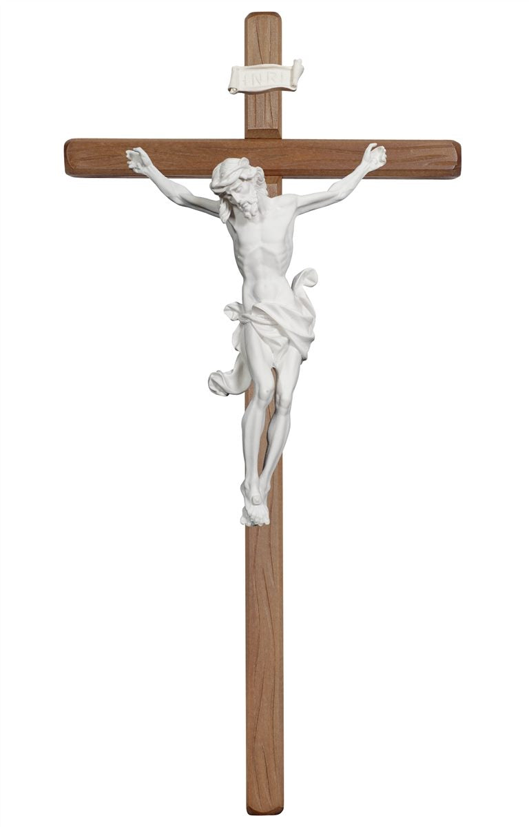 18.5 inch Leonardo Crucifix with Resin Unpainted Corpus
