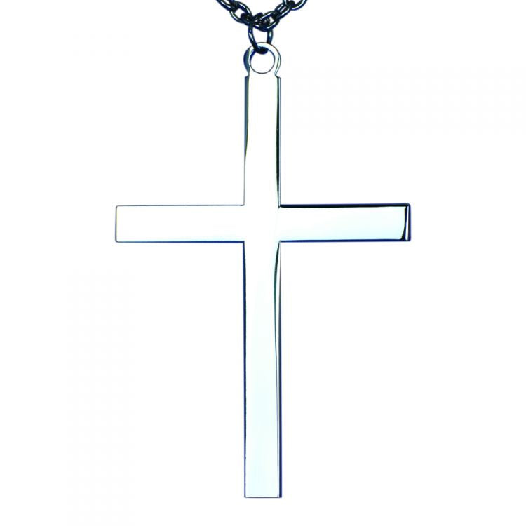 Silver Plated Pectoral Latin Cross no 1596