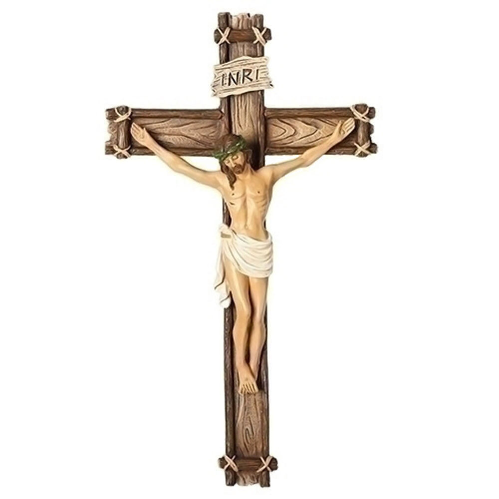 10 inch Woodlook Wall Crucifix