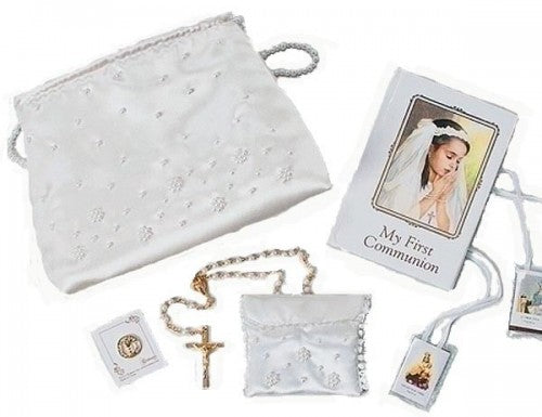 Beaded Purse Communion Set with Mass Book