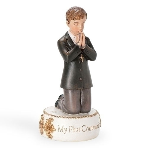 Kneeling First Communion Boy Figurine 41968