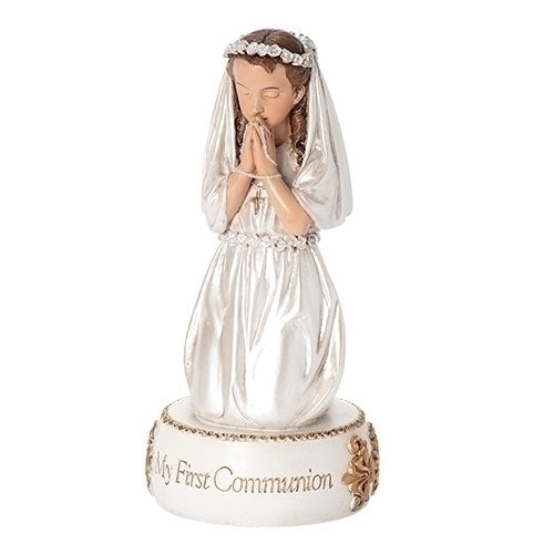 Kneeling First Communion Girl Figurine 41969