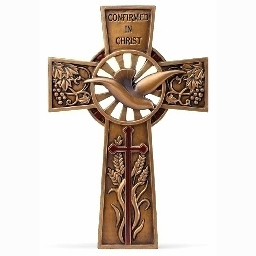 Bronze Finish Confirmation Cross - Roman 40080