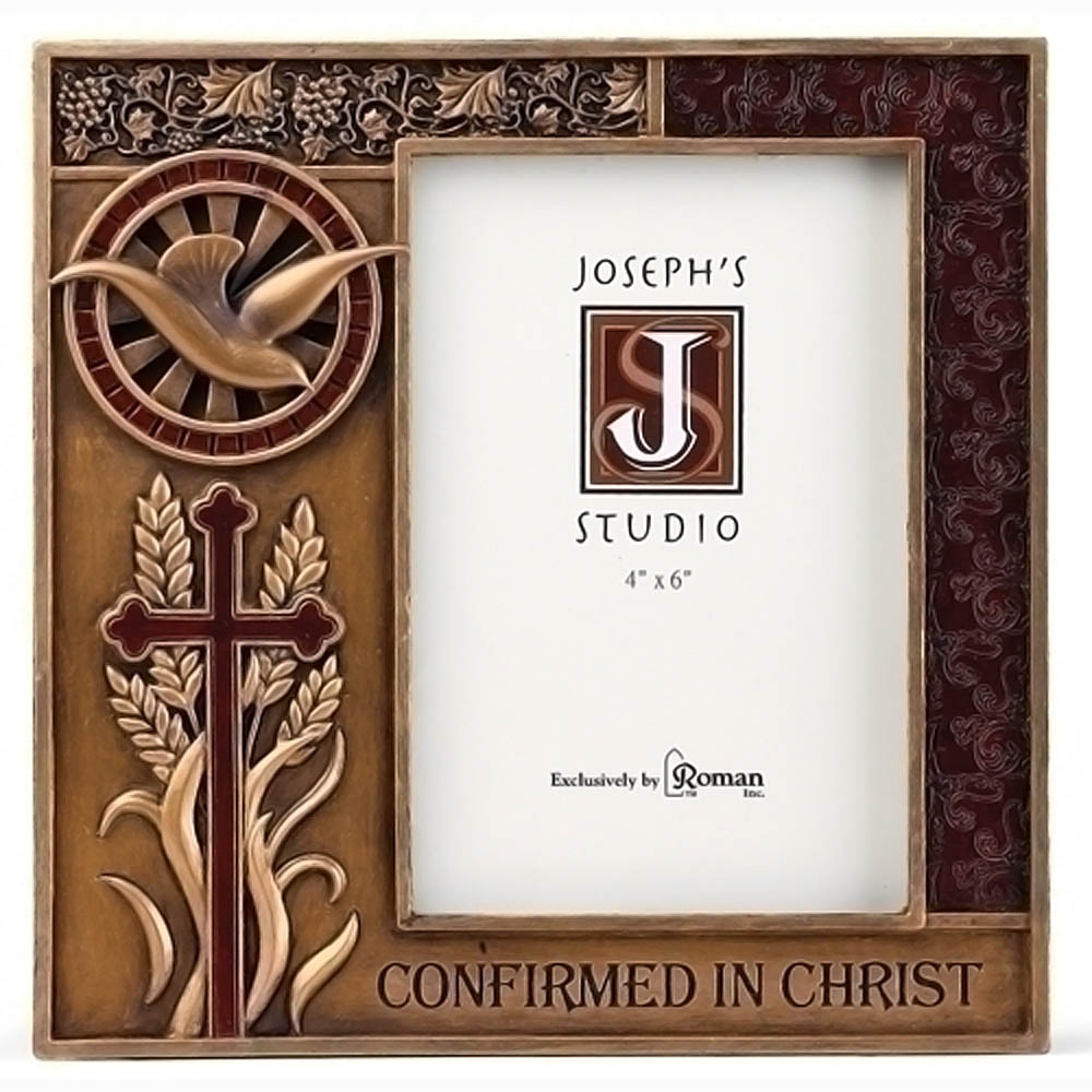 Bronze Finish Confirmation Photo Frame - Roman 40081