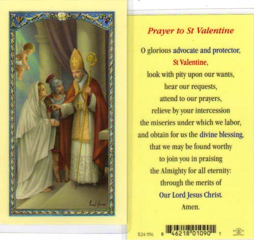 Saint Valentine Holy Cards - E24-556