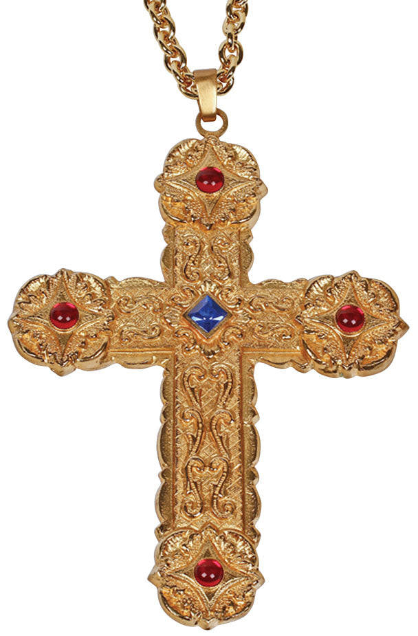 Pectoral Cross with Red Stones no. K899