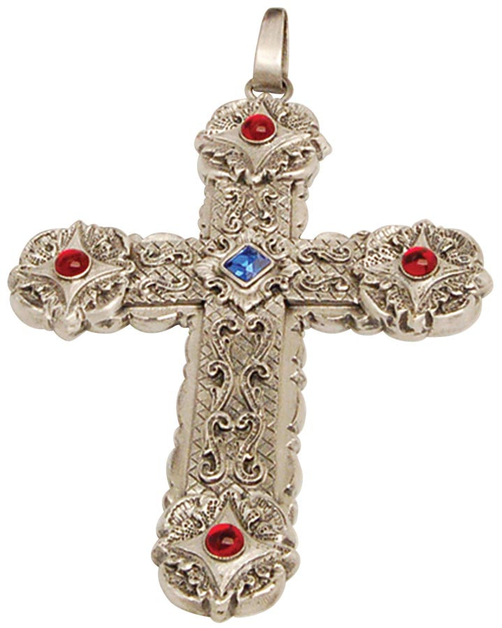 Pectoral Cross with Red Stones no. K899
