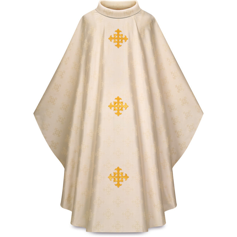 Adornes Damask Chasubles with Embroidered Crosses no. 3978