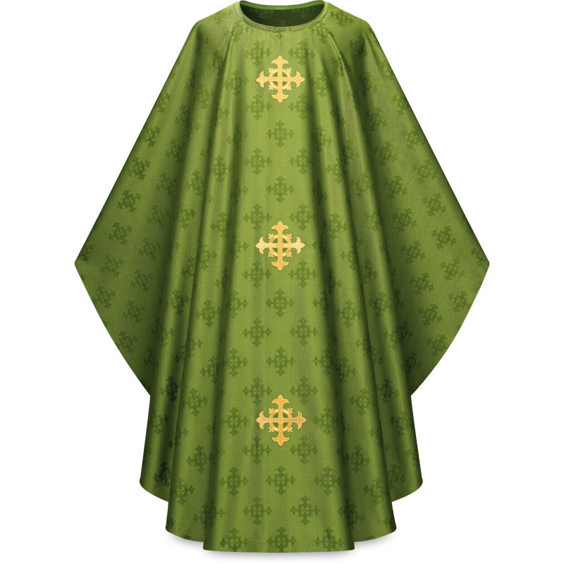 Adornes Damask Chasubles with Embroidered Crosses no. 3978