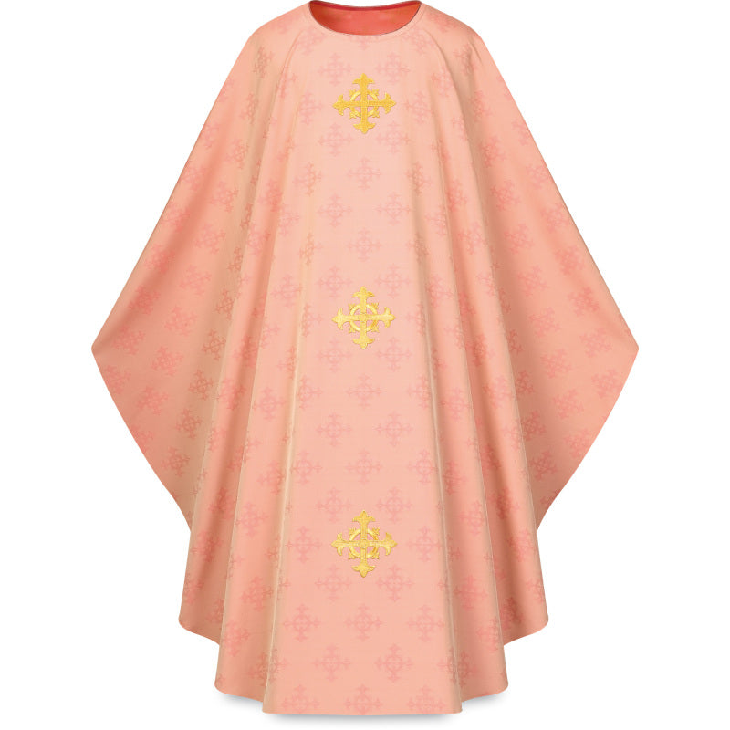 Adornes Damask Chasubles with Embroidered Crosses no. 3978