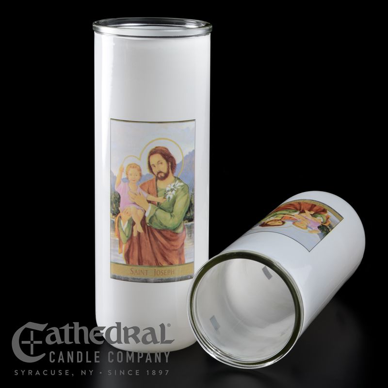 5, 6, or 7 day St Joseph Candle Globe -2308