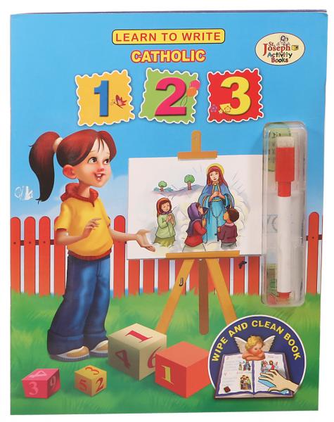 Learn To Write Catholic 123 Activity Book