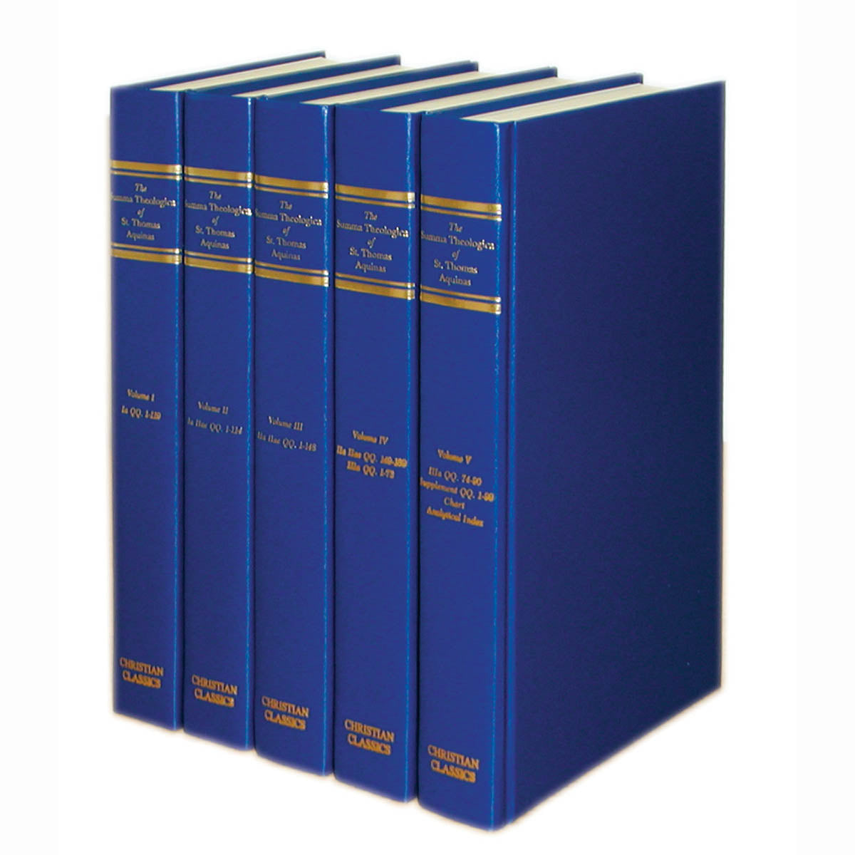 Summa Theologica - Complete 5-Volume Set Harcover Edition