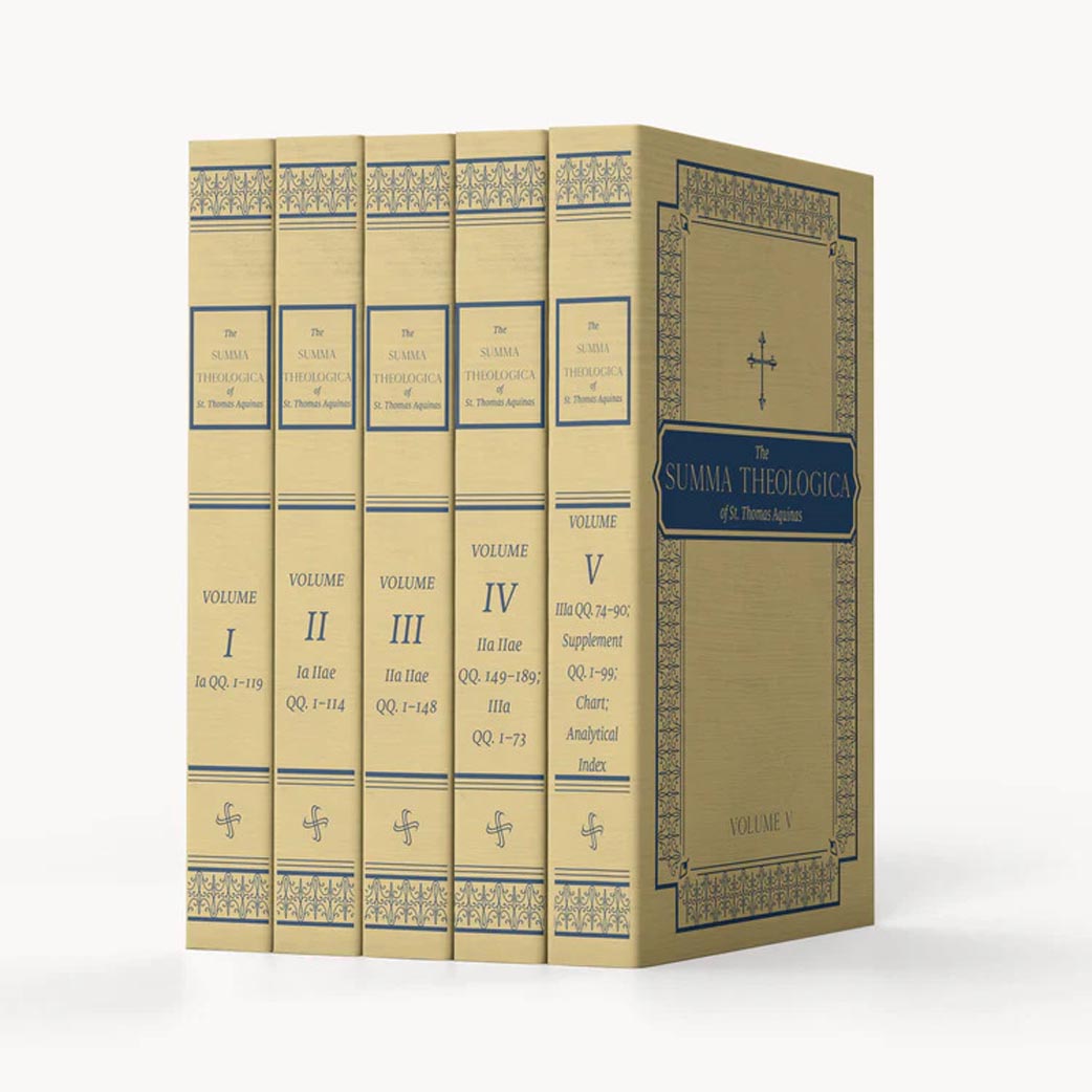 Summa Theologica - Complete 5-Volume Set Paperback Edition