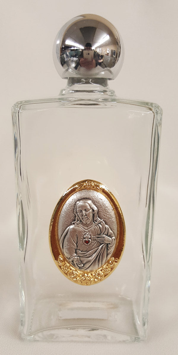 8oz Sacred Heart Holy Water Bottle