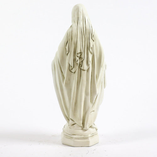 26 inch Our Lady of Grace Outdoor Statue - in Antique Stone Finish