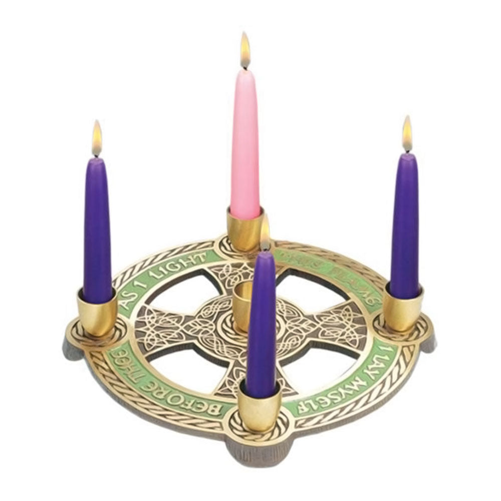 As I Light This Flame Bronze Advent Wreath