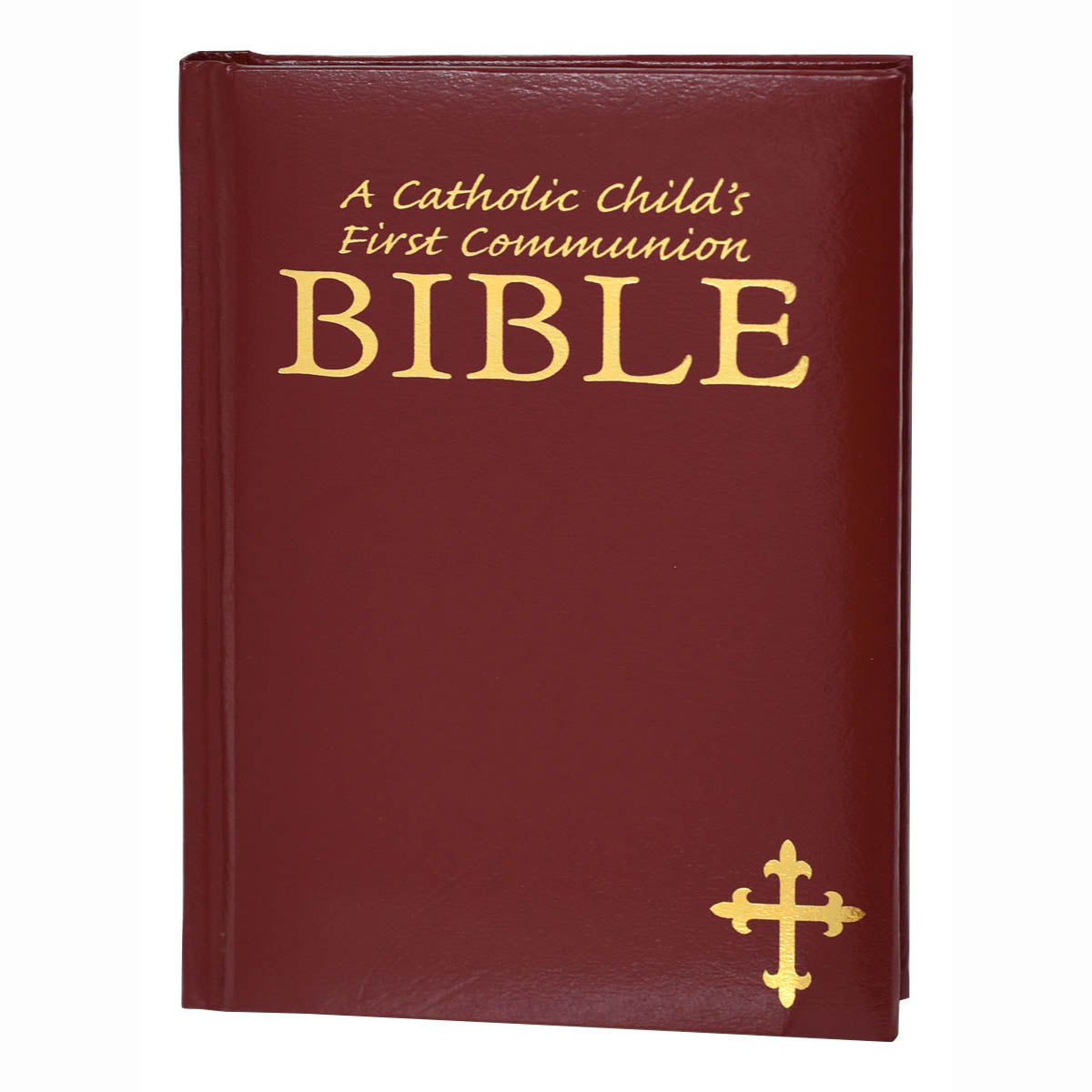 Catholic Childs First Communion Bible - Burgundy Gift Edition