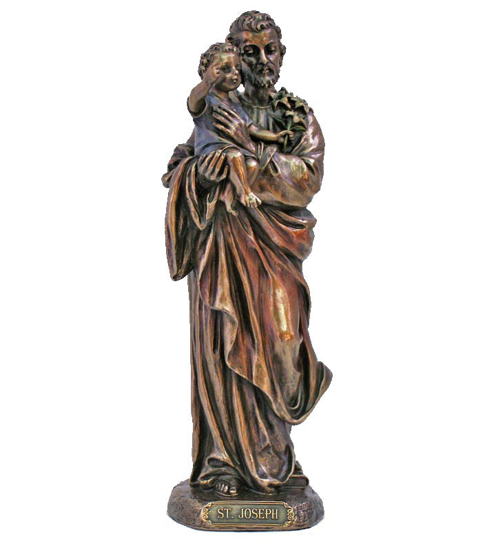 St Joseph and Infant Bronze