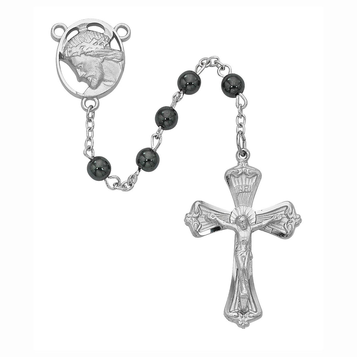6mm Hematite Men's Rosary no. R279RF