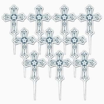 Cross Plastic Cupcake or Appetizer Picks - 36ct. pack