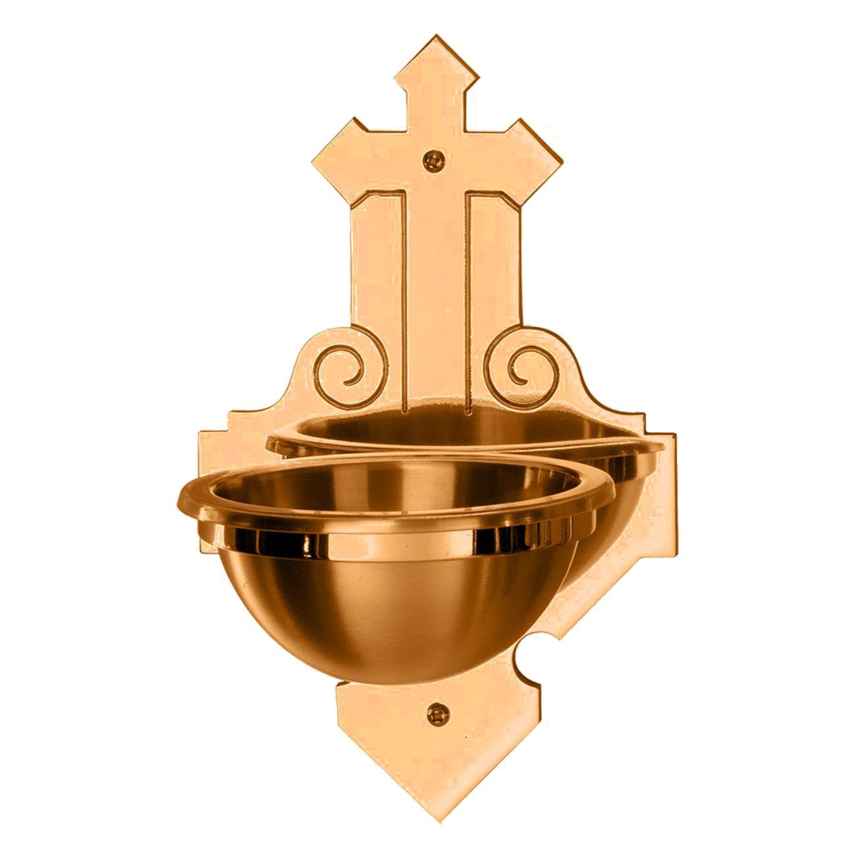 Large Bowl Holy Water Font with Cross - no. 2526-83C