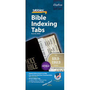 Classic Catholic Bible Tabbies with Gold Edge
