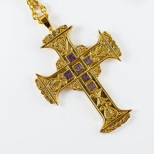 Gold Plated Filigree Pectoral Cross