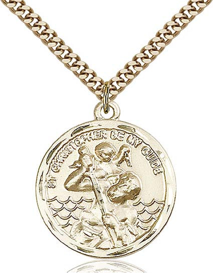 Gold Filled St. Christopher Pendant 0036CGF24G
